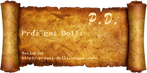 Prágai Dolli névjegykártya